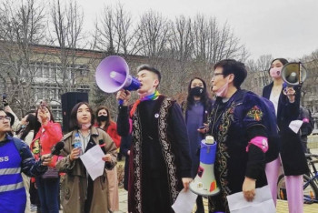 Фотография к новости: Фемактивисткам сорвали встречу в Шымкенте. На инцидент отреагировали в дипмиссии США в РК