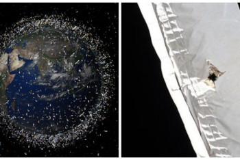 Фотография к новости: Космический мусор повредил МКС