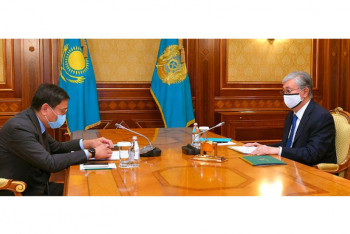 Фотография к новости: Токаев принял главу Нацбанка