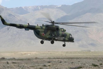 Фотография к новости: Военный вертолет разбился в Кыргызстане