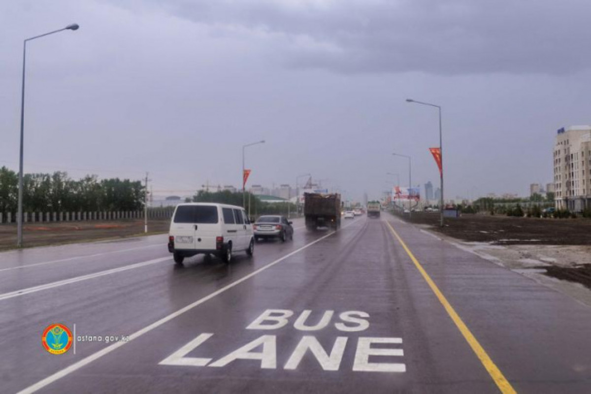 Еще на нескольких улицах Нур-Султана появится Bus Lane