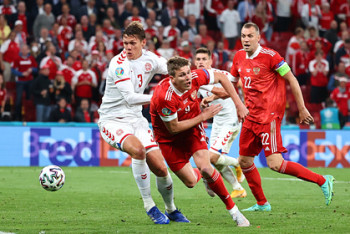 Фотография к новости: Россия разгромно уступила Дании и заняла последнее место в группе на Евро-2020