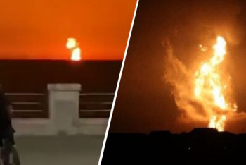 Фотография к новости: Возможную причину взрыва в Каспийском море озвучили в Азербайджане