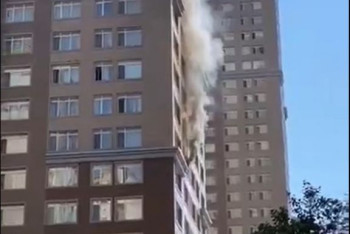 Фотография к новости: Пожар тушили в ЖК "Highvill Астана" в Нур-Султане