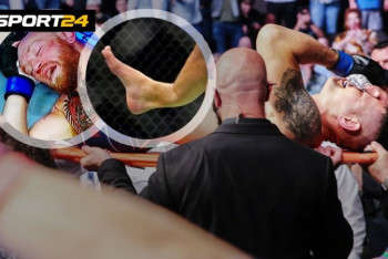 Фотография к новости: Конор Макгрегор сломал ногу и проиграл Дастину Порье. Видео