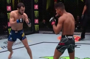 Фотография к новости: Сергей Морозов установил новый рекорд UFC для казахстанцев