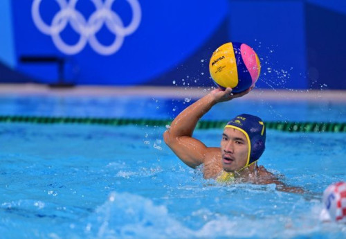 Фотография к новости: Казахстанские ватерполисты уступили в первом матче на ОИ-2020