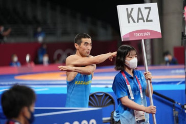 Фотография к новости: Борец Мирамбек Айнагулов досрочно проиграл 1/8 финала на ОИ в Токио