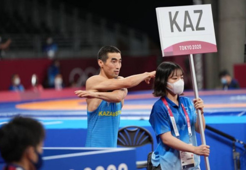 Фотография к новости: Борец Мирамбек Айнагулов досрочно проиграл 1/8 финала на ОИ в Токио