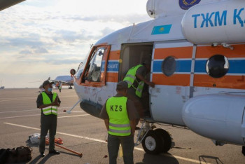 Фотография к новости: Два казахстанских вертолета вылетели помогать тушить пожары в Турции