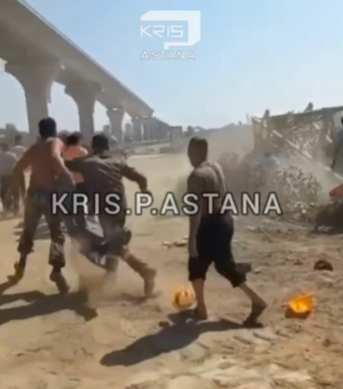 Строители устроили массовую драку в Нур-Султане