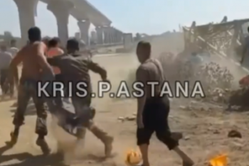 Фотография к новости: Строители устроили массовую драку в Нур-Султане