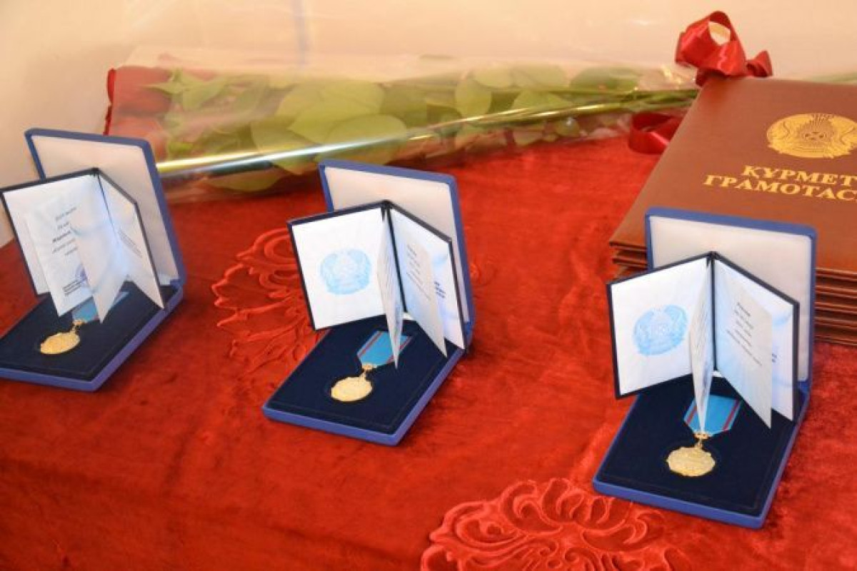 Пожарные и военные получили госнаграды от имени Президента РК за тушение степных пожаров