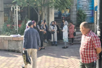 Фотография к новости: Беженцы из Афганистана вышли на митинг у здания ООН в Кыргызстане