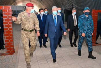 Фотография к новости: Появилось видео рабочей поездки Токаева в Алматинскую область