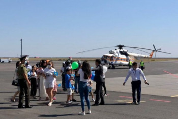 Фотография к новости: Казахстанские спасатели вернулись домой после тушения пожаров в Турции