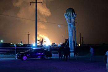 Фотография к новости: Минобороны: На взорвавшемся складе в Жамбылской области хранятся боеприпасы небольшой дальности разлета