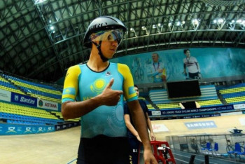 Фотография к новости: Казахстан завоевал золото Гран-при по велоспорту на треке