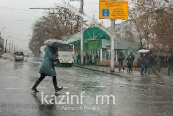 Фотография к новости: Штормовое предупреждение объявлено в пяти регионах Казахстана