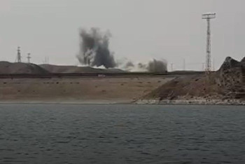 Фотография к новости: Взрыв на Капчагайском водохранилище напугал местных жителей