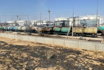 Фотография к новости: Взрыв цистерны с бензином предотвратили пожарные в Туркестанской области