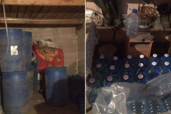 Фотография к новости: Подпольный цех по производству алкоголя организовала в арендуемом гараже акмолинка