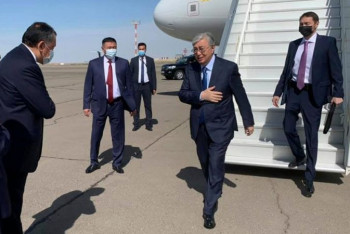 Фотография к новости: Токаев с рабочим визитом прибыл в Мангистаускую область