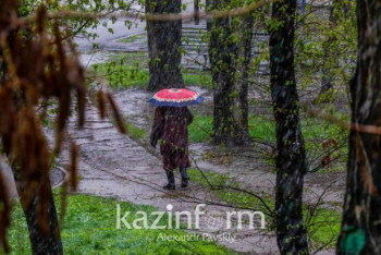 Фотография к новости: Штормовое предупреждение объявлено в семи регионах РК