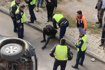 Фотография к новости: Угонщик сбил полицейского и протаранил несколько машин в Нур-Султане