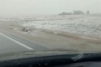 Фотография к новости: Снег выпал в Костанайской области