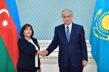 Фотография к новости: Токаев принял председателя Милли Меджлиса Азербайджана