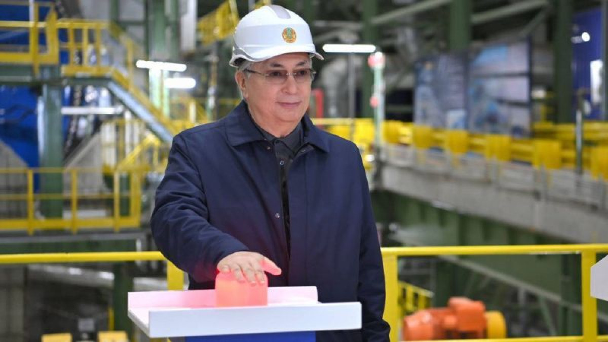 Токаев дал старт производству на новой сульфидной фабрике Актогайского ГОК