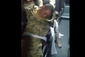 Фотография к новости: Видео с привязанным солдатом прокомментировали в Погранслужбе Казахстана