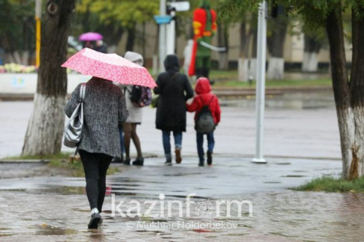 Штормовое предупреждение объявлено в четырех областях РК