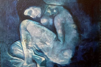 Фотография к новости: Ученые воссоздали изображение обнаженной женщины, скрытое под картиной Пикассо