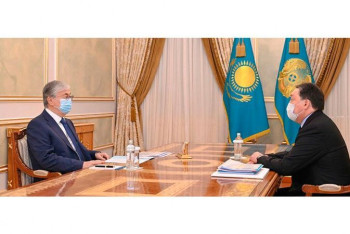 Фотография к новости: Мамин доложил Токаеву об эпидемиологической обстановке в РК