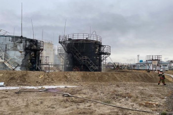 Фотография к новости: Резервуары с дизельным топливом загорелись в Жамбылской области