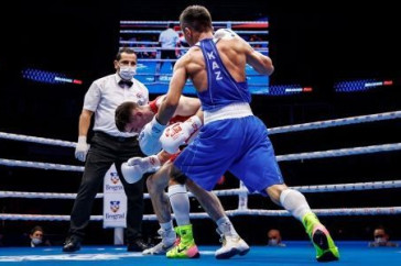 Фотография к новости: Махмуд Сабырхан пробился в финал чемпионата мира по боксу