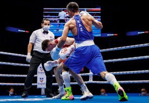 Фотография к новости: Махмуд Сабырхан пробился в финал чемпионата мира по боксу