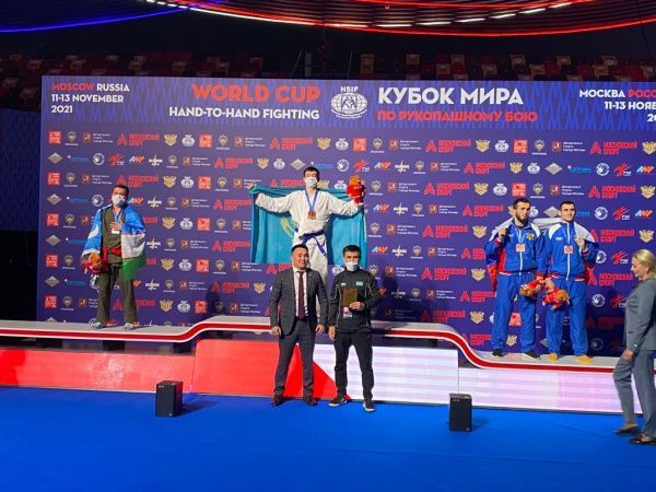 Фотография к новости: Курсант военного института Нацгвардии РК стал чемпионом Кубка мира по рукопашному бою