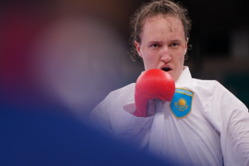 Фотография к новости: Казахстанцы завоевали две медали чемпионата мира по каратэ