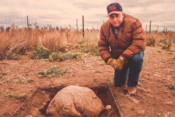 Фотография к новости: В Канаде бизоны помогли найти древнюю наскальную живопись