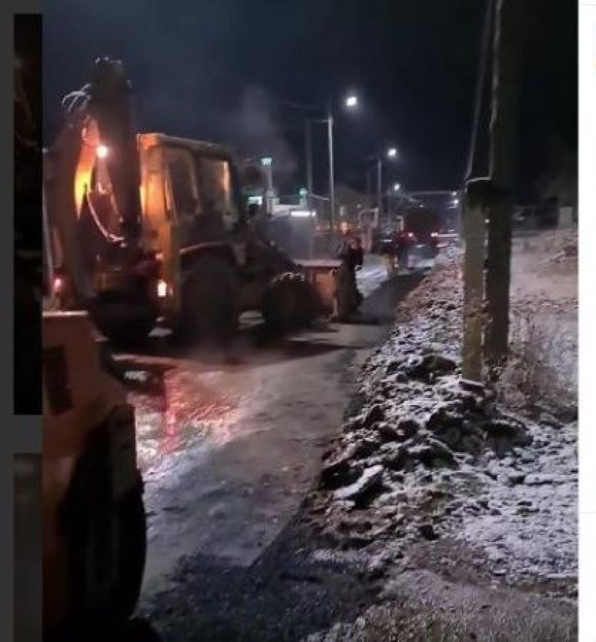 "Укладывают асфальт в снег": на критику в соцсетях ответил акимат Талгара