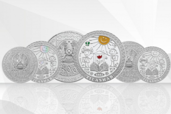 Фотография к новости: Коллекционные монеты с детскими рисунками выпустил Нацбанк