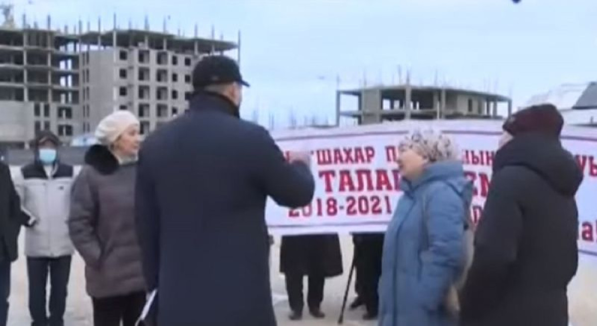 кадр с репортажа телеканала &quot;Астана&quot; 