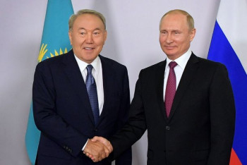 Фотография к новости: Назарбаев и Путин проводят встречу в формате тет-а-тет