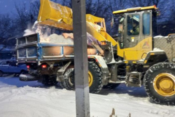 Фотография к новости: Порядка двух тысяч дорожных рабочих убирают снег в Нур-Султане