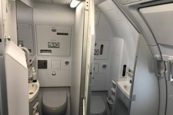 Фотография к новости: Девушка пять часов просидела в туалете самолета после теста на коронавирус