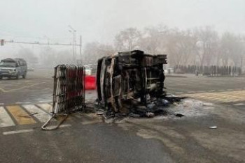 Фотография к новости: Нападение террористов на полицейское здание отражено в Алматы