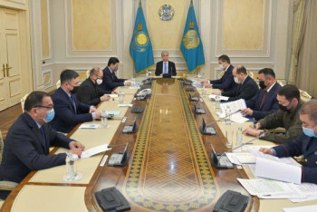 Фотография к новости: Среди задержанных есть значительное число иностранцев - Токаев на заседании оперштаба